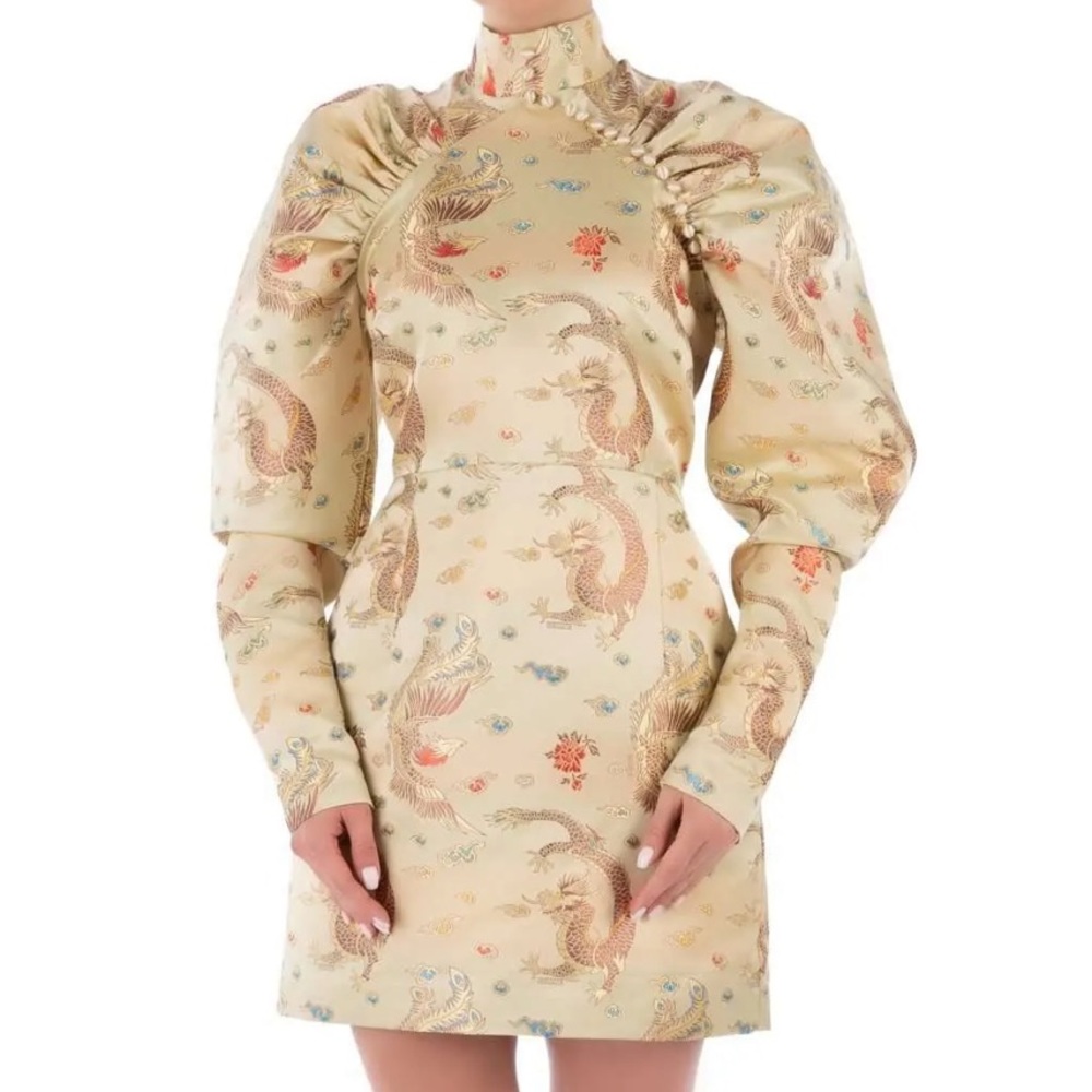 Rotate Kim brocade embroidery dress RARE